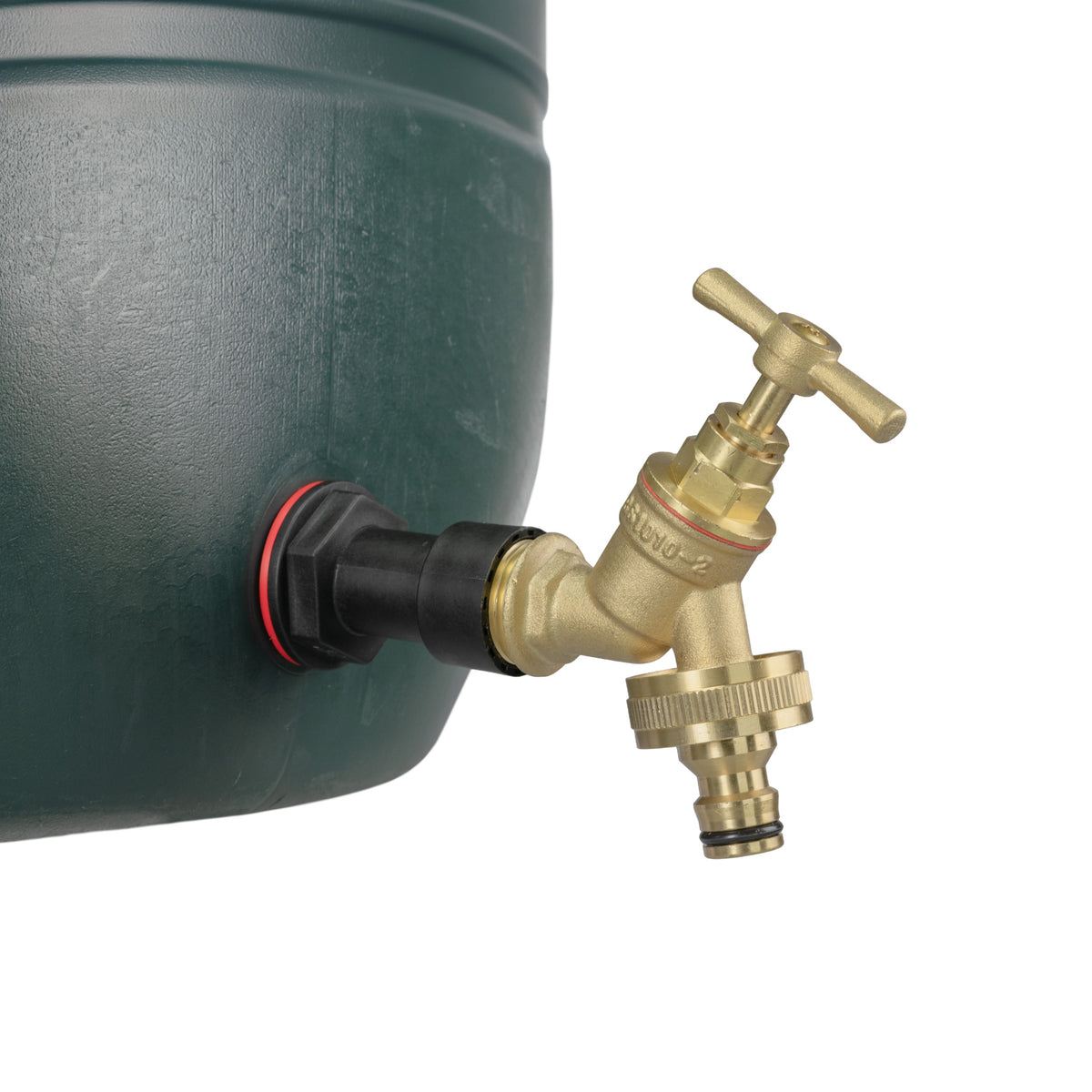 Water Butt Extension Kit 1/2in with Brass Quick Connect Bib Tap + 21mm Drill Bit