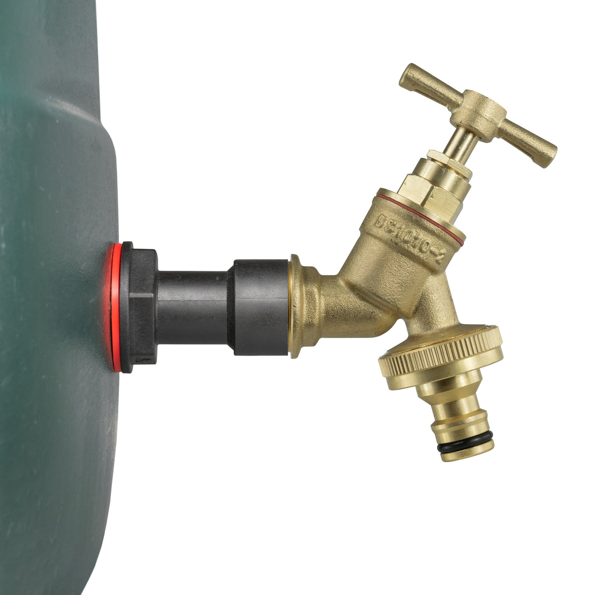Water Butt Extension Kit 1/2in with Brass Quick Connect Bib Tap + 21mm Drill Bit