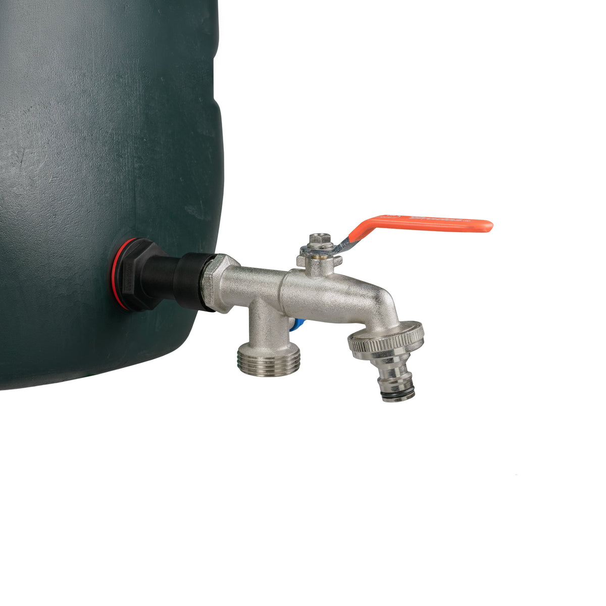 Water Butt Extension Kit 1/2in with Double Snap-On Lever Tap + 21mm Drill Bit