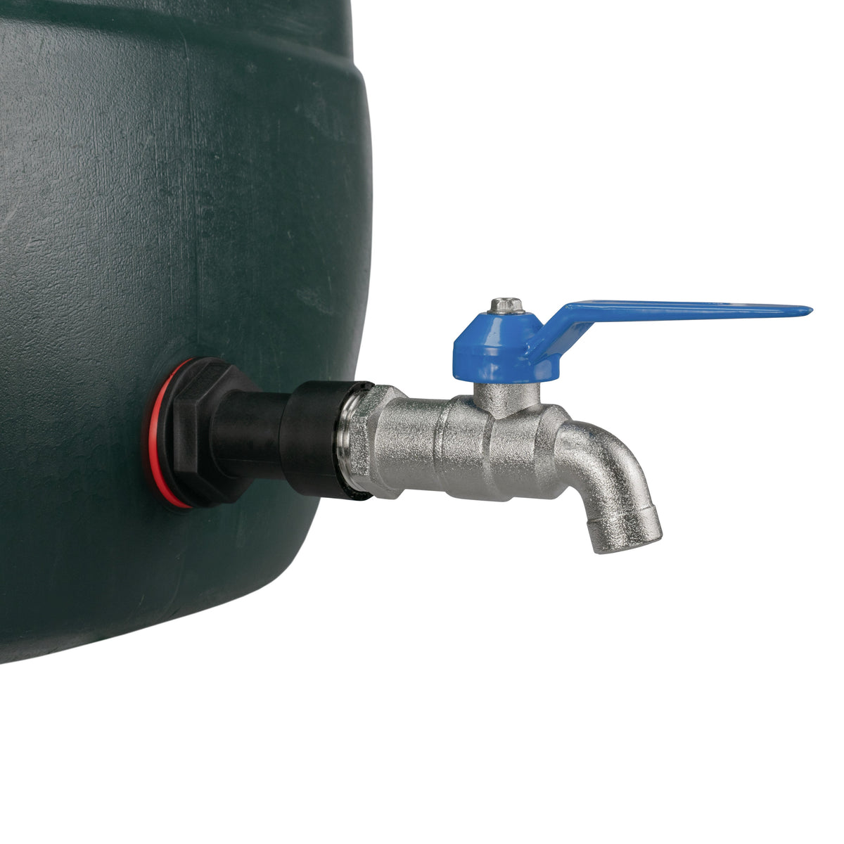 Water Butt Extension Kit 1/2in with Blue Tap + 21mm Drill Bit Hose Pipe Fitting