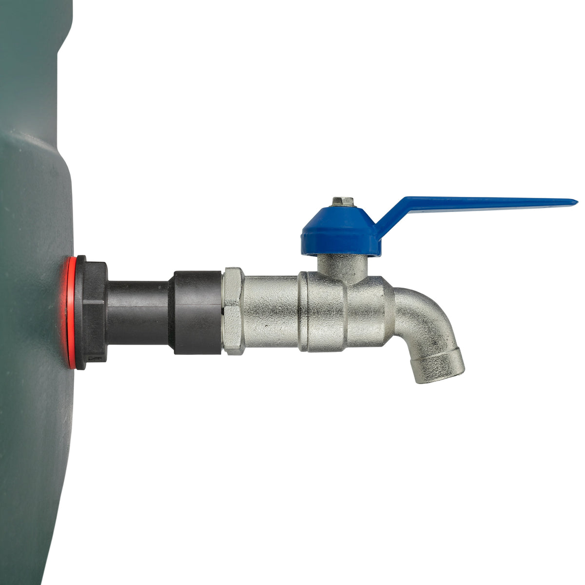 Water Butt Extension Kit 1/2in with Blue Tap + 21mm Drill Bit Hose Pipe Fitting