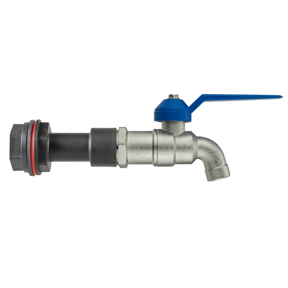 Water Butt Extension Kit 1/2in with Blue Tap + 21mm Drill Bit Hose Pipe Fitting