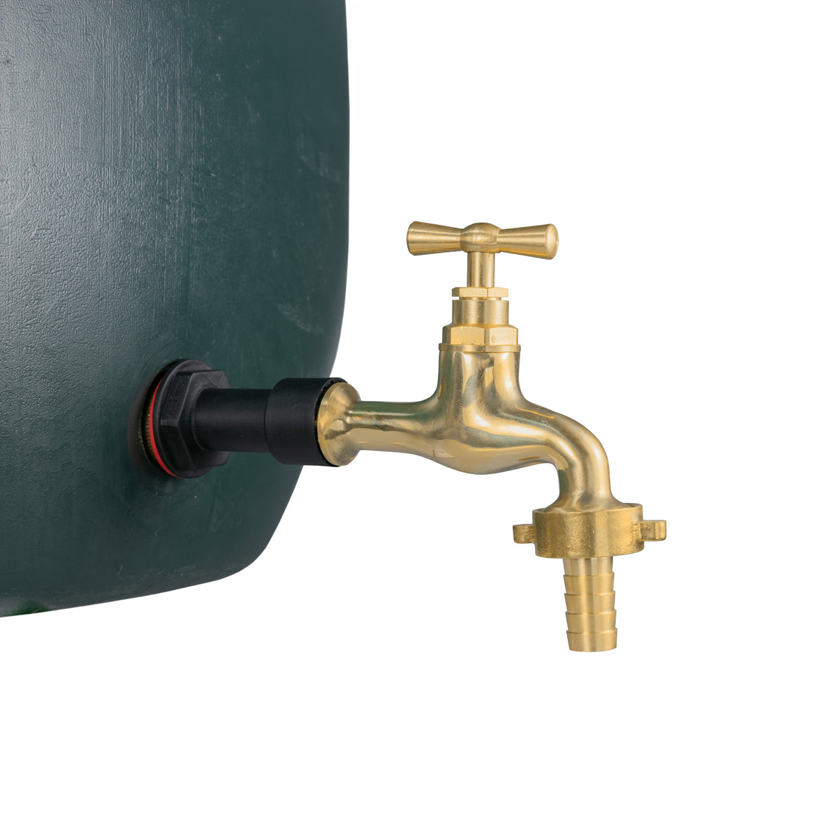 Water Butt Extension Kit 1/2in + 15mm Barbed Polished Brass Tap + 21mm Drill Bit