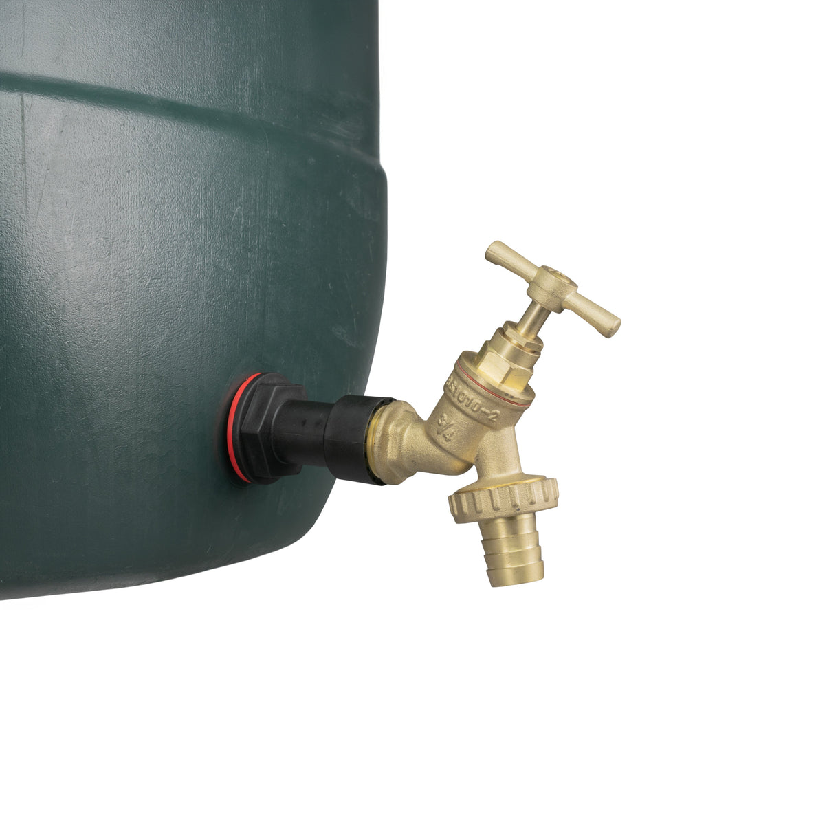 Water Butt Extension Kit 3/4in with Brass Barbed Bib Tap + 27mm Drill Bit