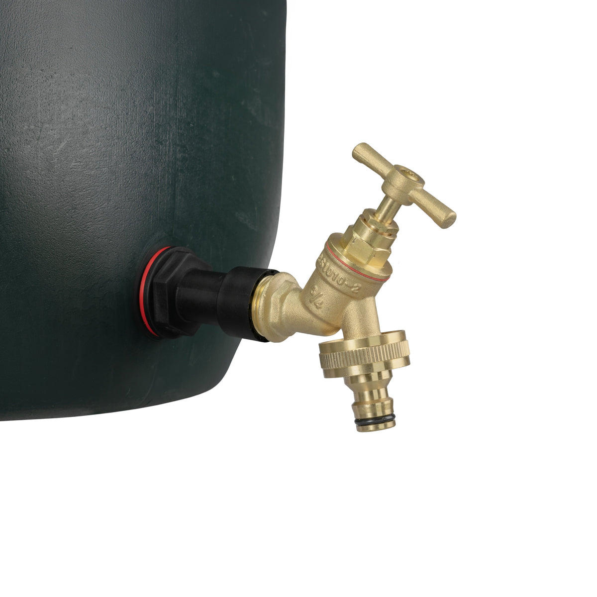 Water Butt Extension Kit 3/4in with Brass Quick Connect Bib Tap + 27mm Drill Bit