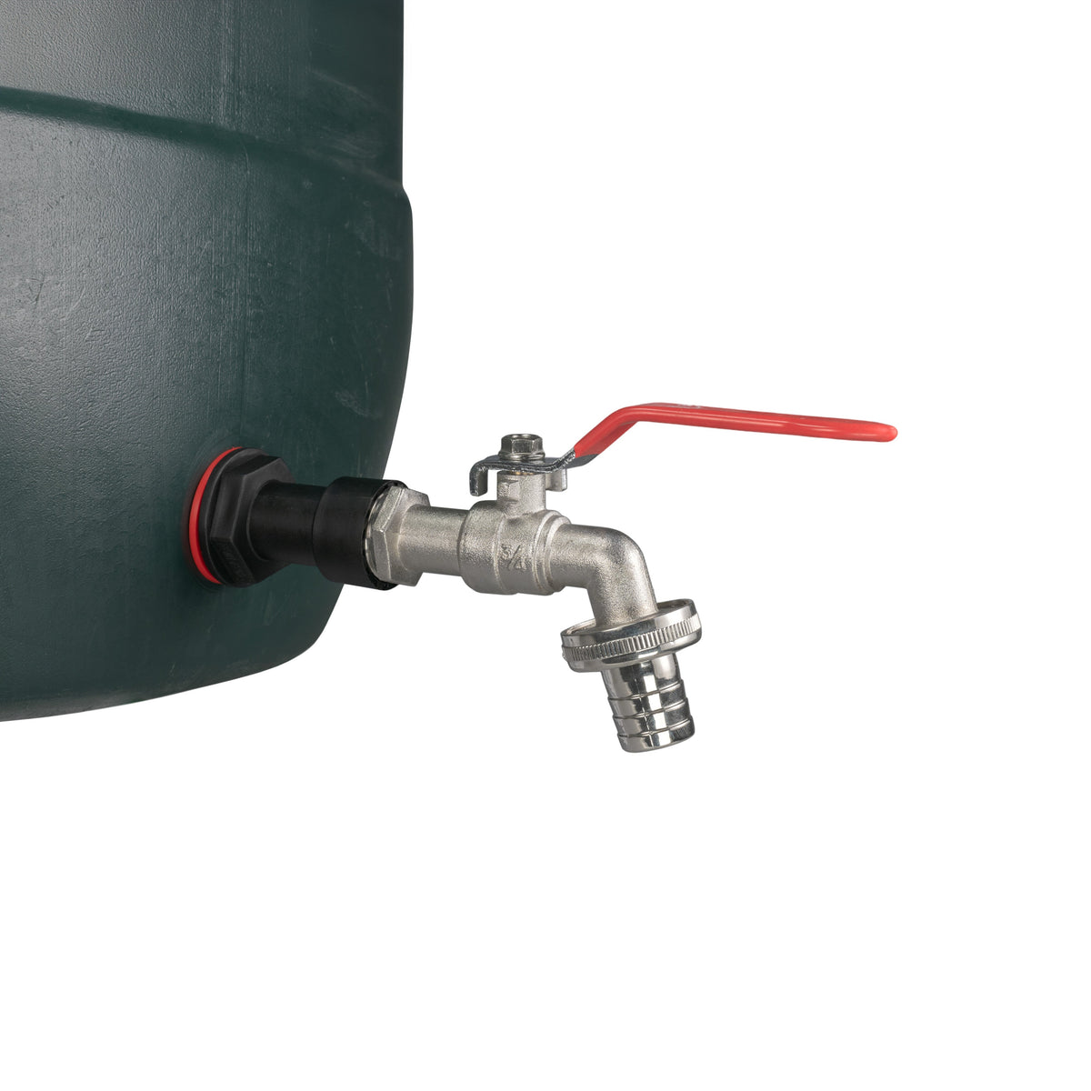 Water Butt Extension Kit 3/4in with Barbed Lever Tap + 27mm Drill Bit