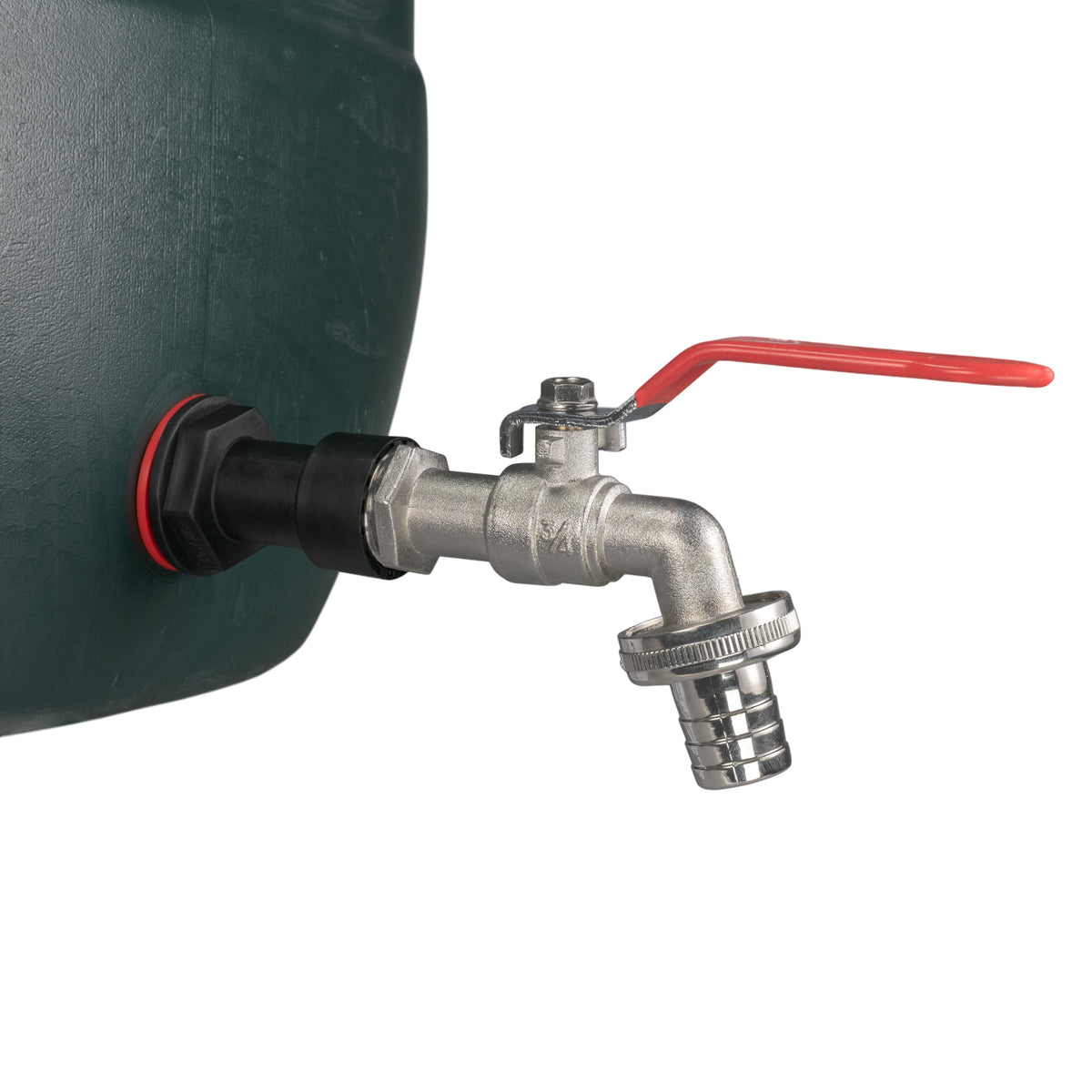Water Butt Extension Kit 3/4in with Barbed Lever Tap + 27mm Drill Bit