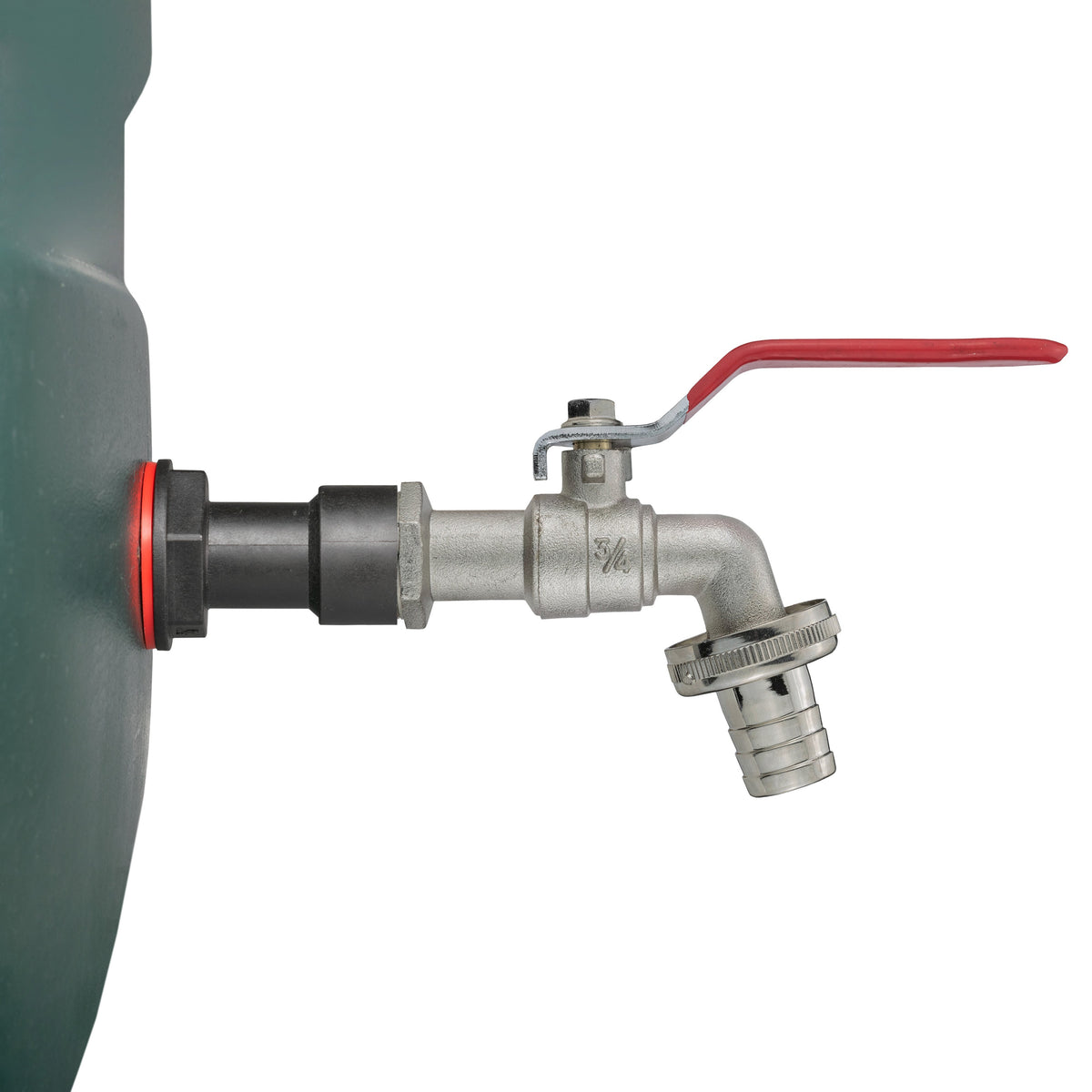 Water Butt Extension Kit 3/4in with Barbed Lever Tap + 27mm Drill Bit