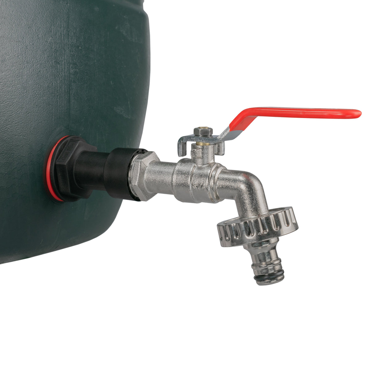 Water Butt Extension Kit 3/4in with Quick Connect Lever Tap + 27mm Drill Bit