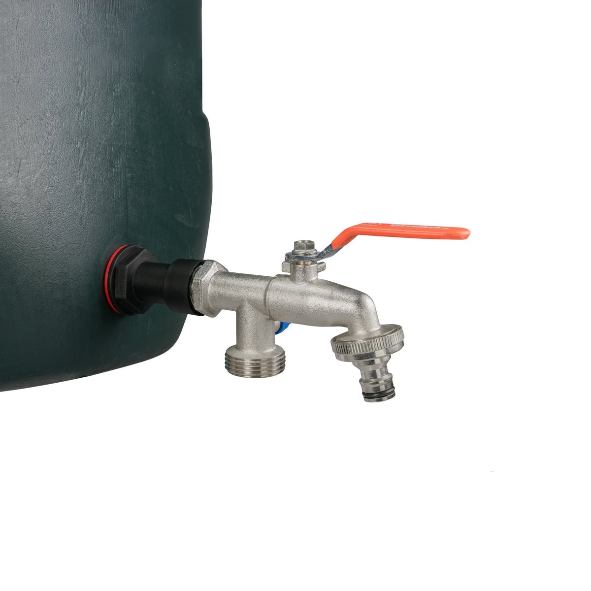 Water Butt Extension Kit 3/4in with Double Snap-On Lever Tap + 27mm Drill Bit