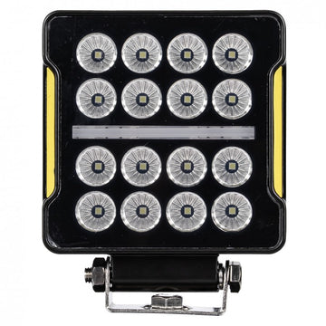 Truck LED Square LED Work Light 16 High-Output LEDs + Integrated LED Strip - 12/24V