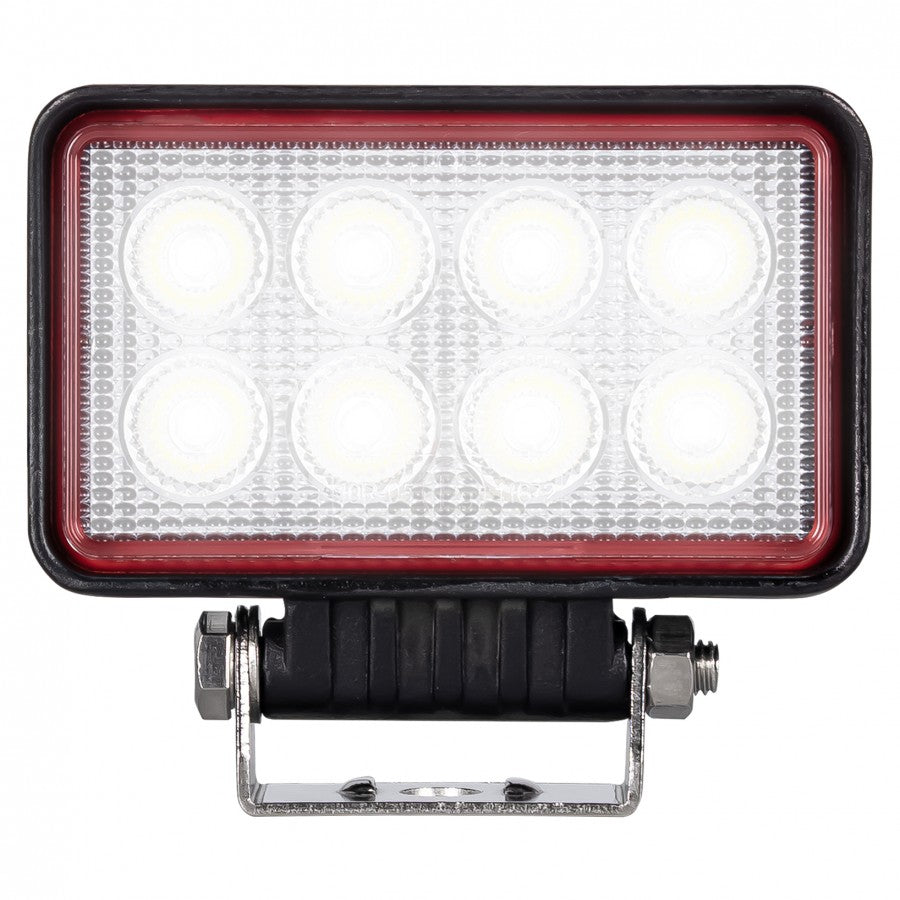 Truck LED 8 LED Red Line 21W Rectangular Flood Lamp
