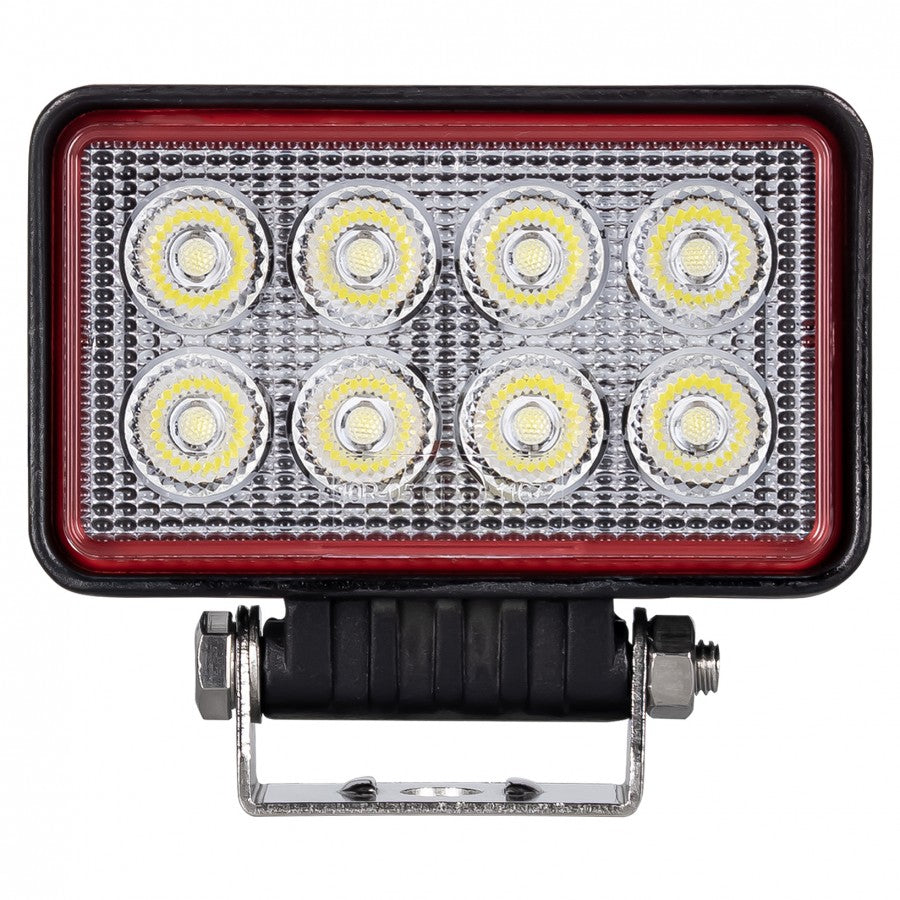 Truck LED 8 LED Red Line 21W Rectangular Flood Lamp