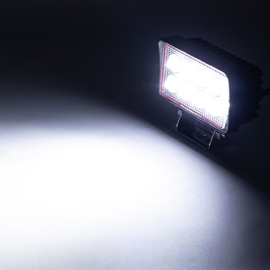 Truck LED 8 LED Red Line 21W Rectangular Flood Lamp