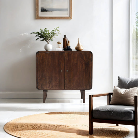 Franklin Dark Mango Wood 2 Door Sideboard