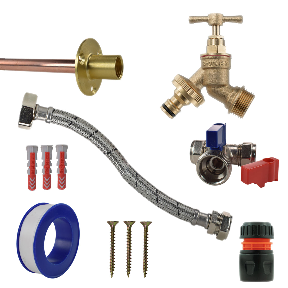 Standard Connection Brass Quick Connect Bib Tap STANDARD Connection Kit – Empire Warehouse