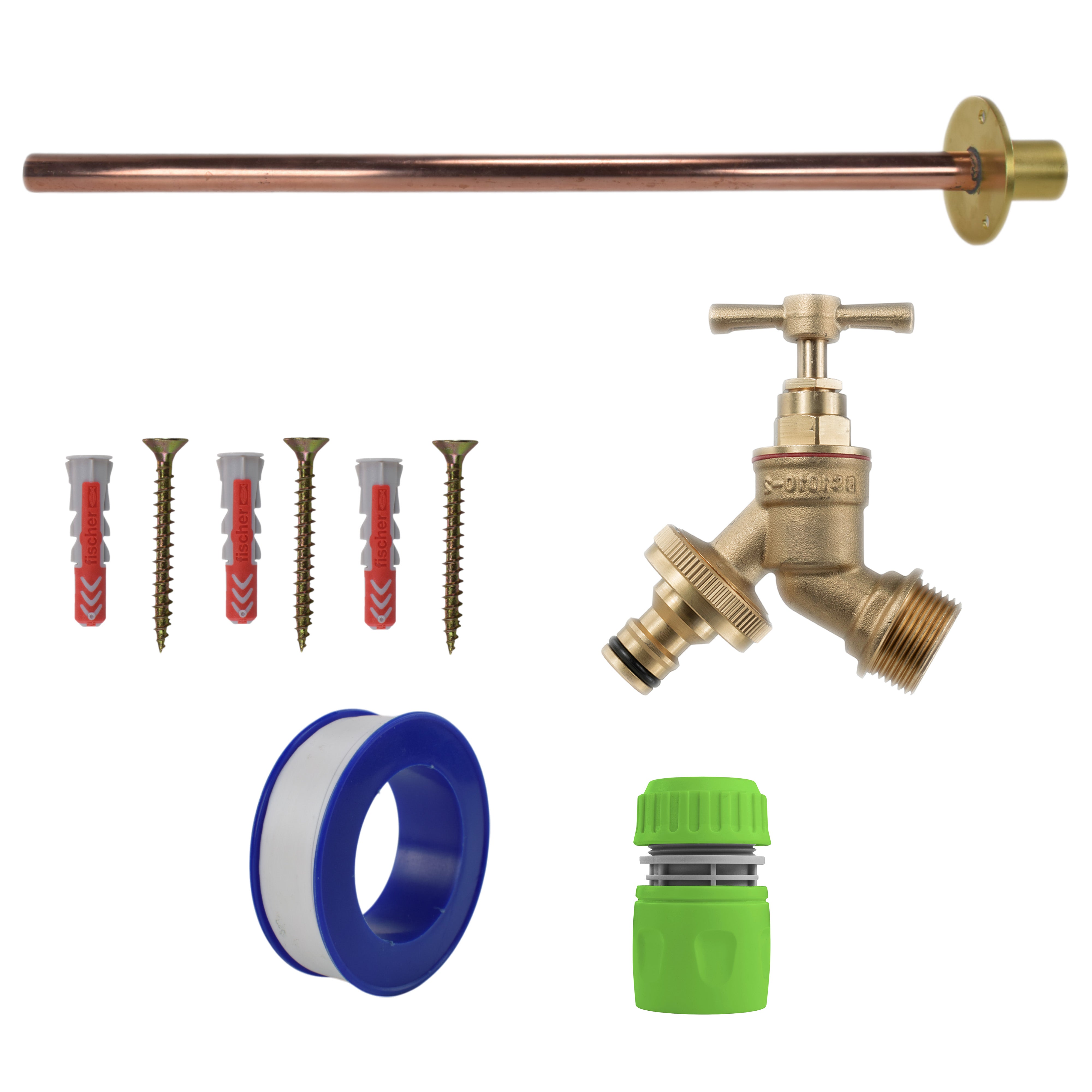 Brass Quick Connect Bib Tap BASIC Connection Kit