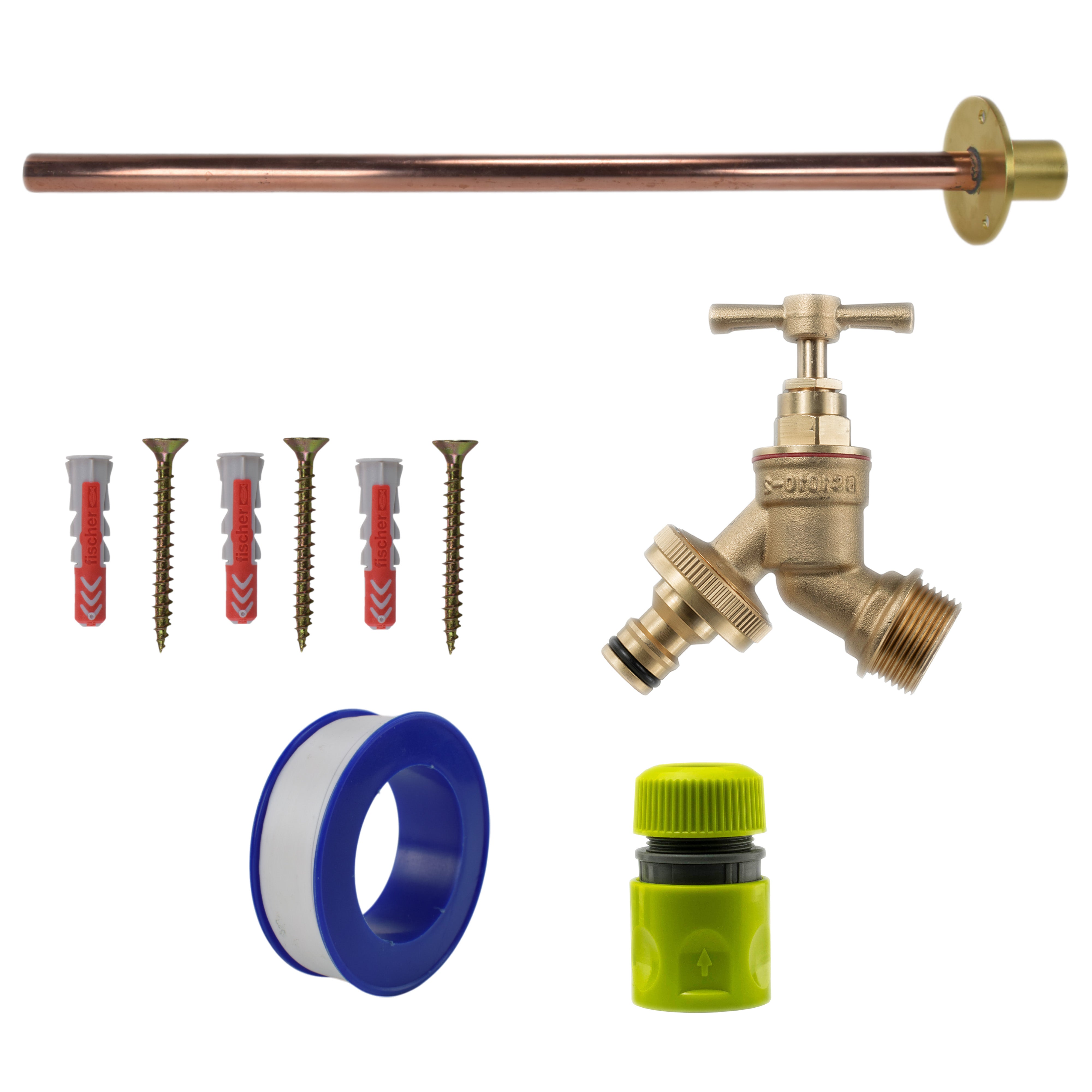 Brass Quick Connect Bib Tap BASIC Connection Kit
