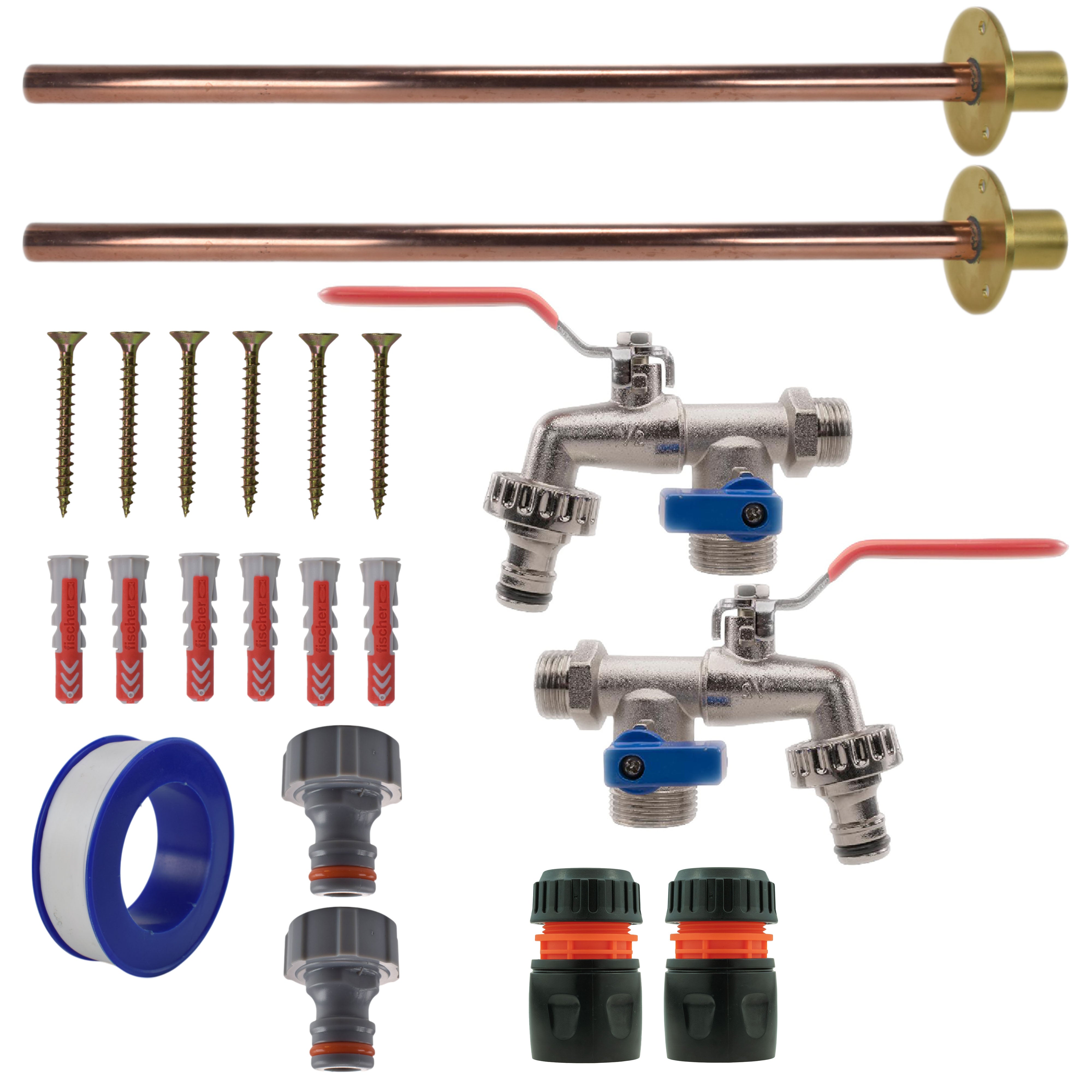 Double Lever Tap BASIC Connection Kit x2