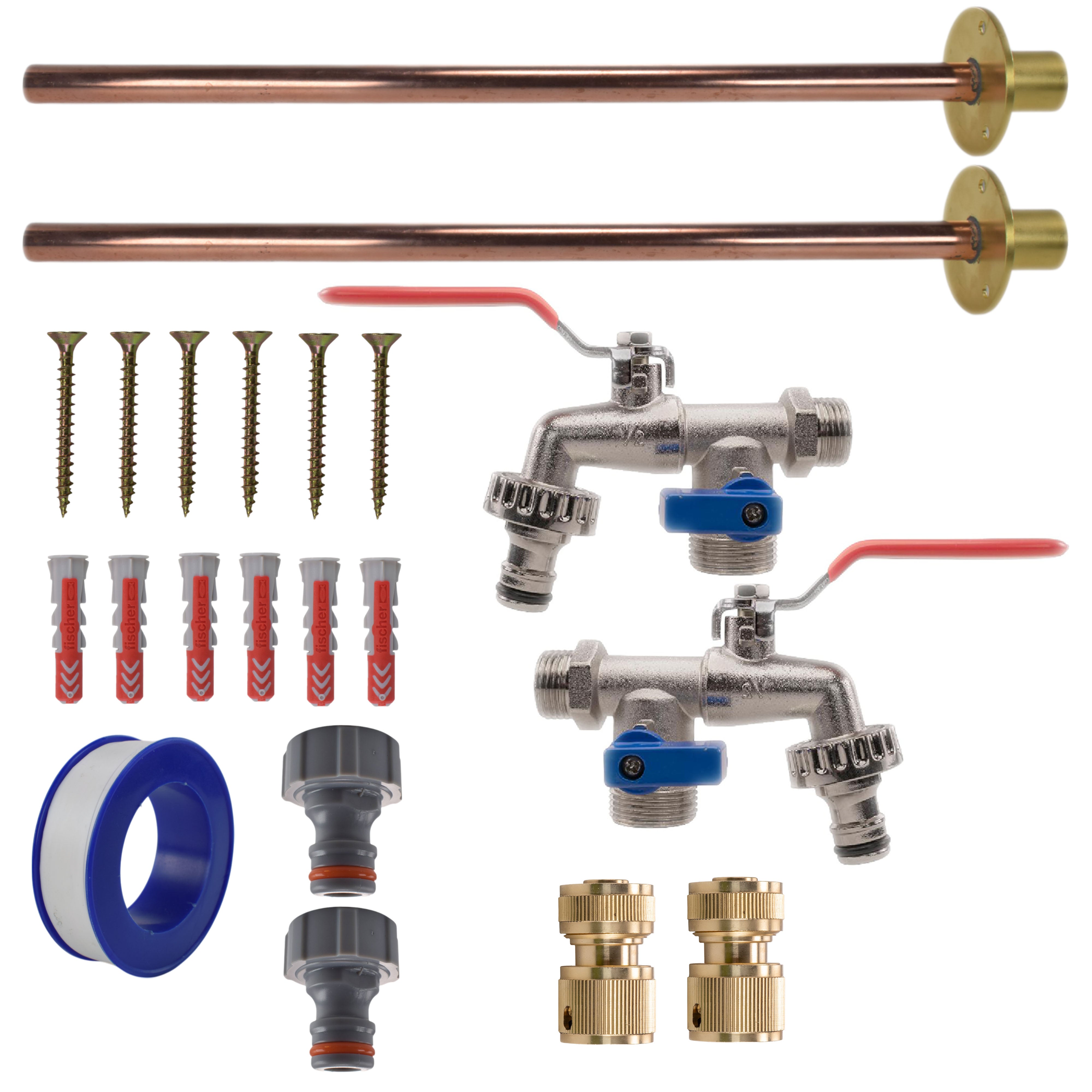 Double Lever Tap BASIC Connection Kit x2