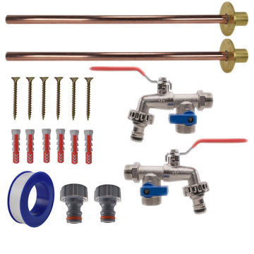 Double Lever Tap BASIC Connection Kit x2