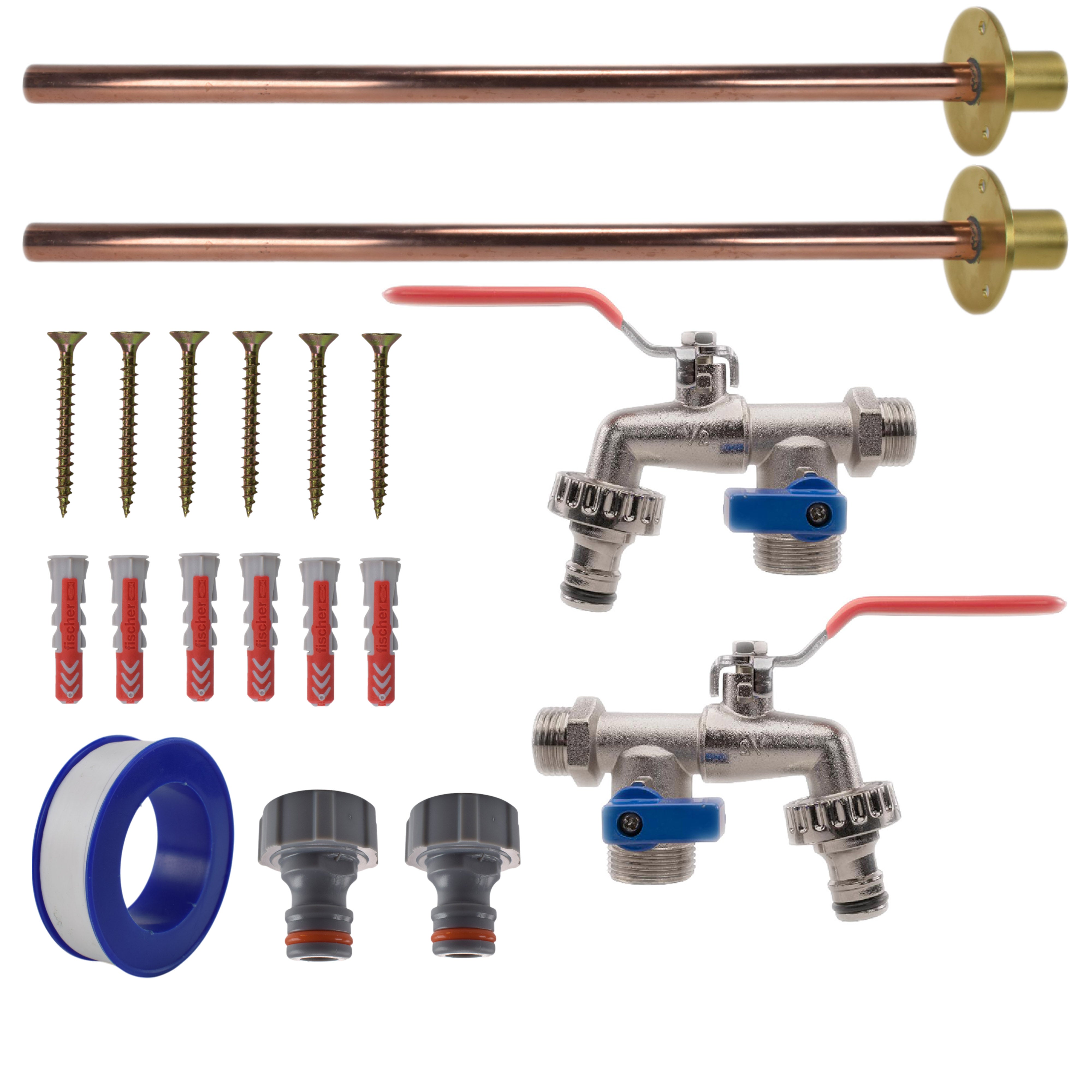 Double Lever Tap BASIC Connection Kit x2