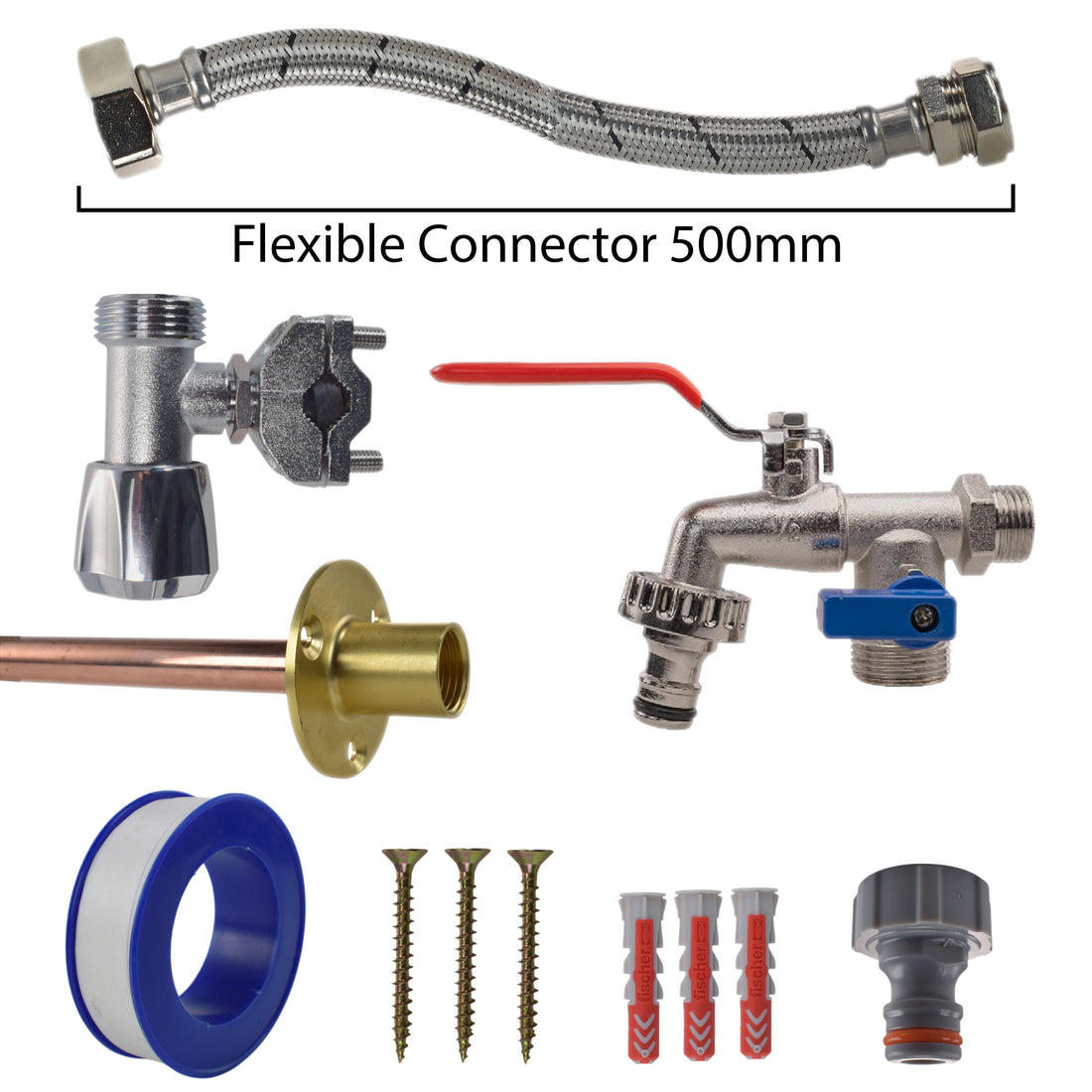 Double Lever Tap FULL Connection Kit