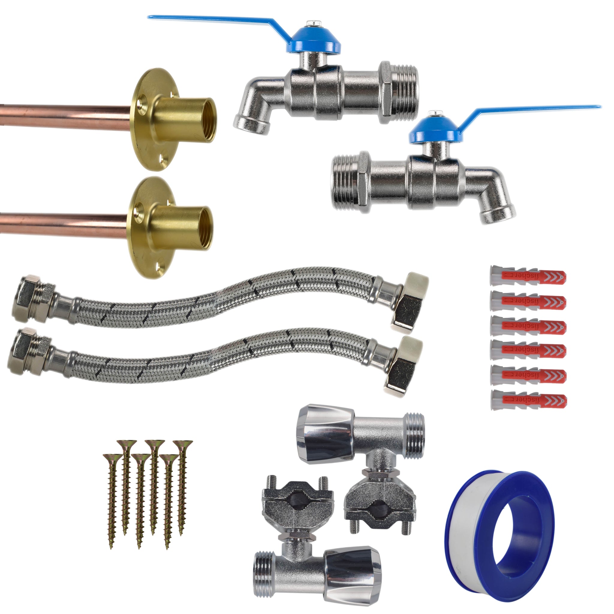 Simple Lever Tap FULL Connection Kit x2
