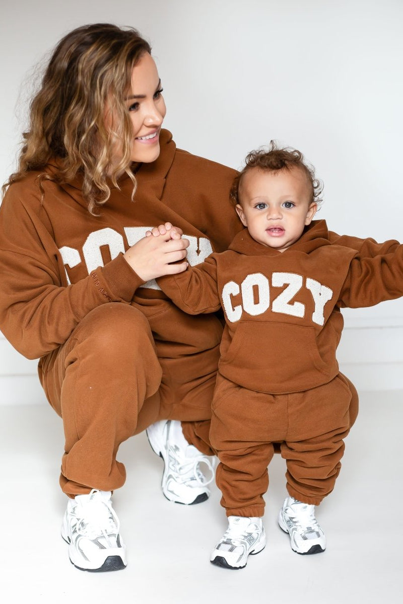 COZY Adult Tracksuit Brown Set