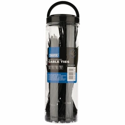 Draper Assorted Nylon Cable Tie Pack (Pack of 650)
