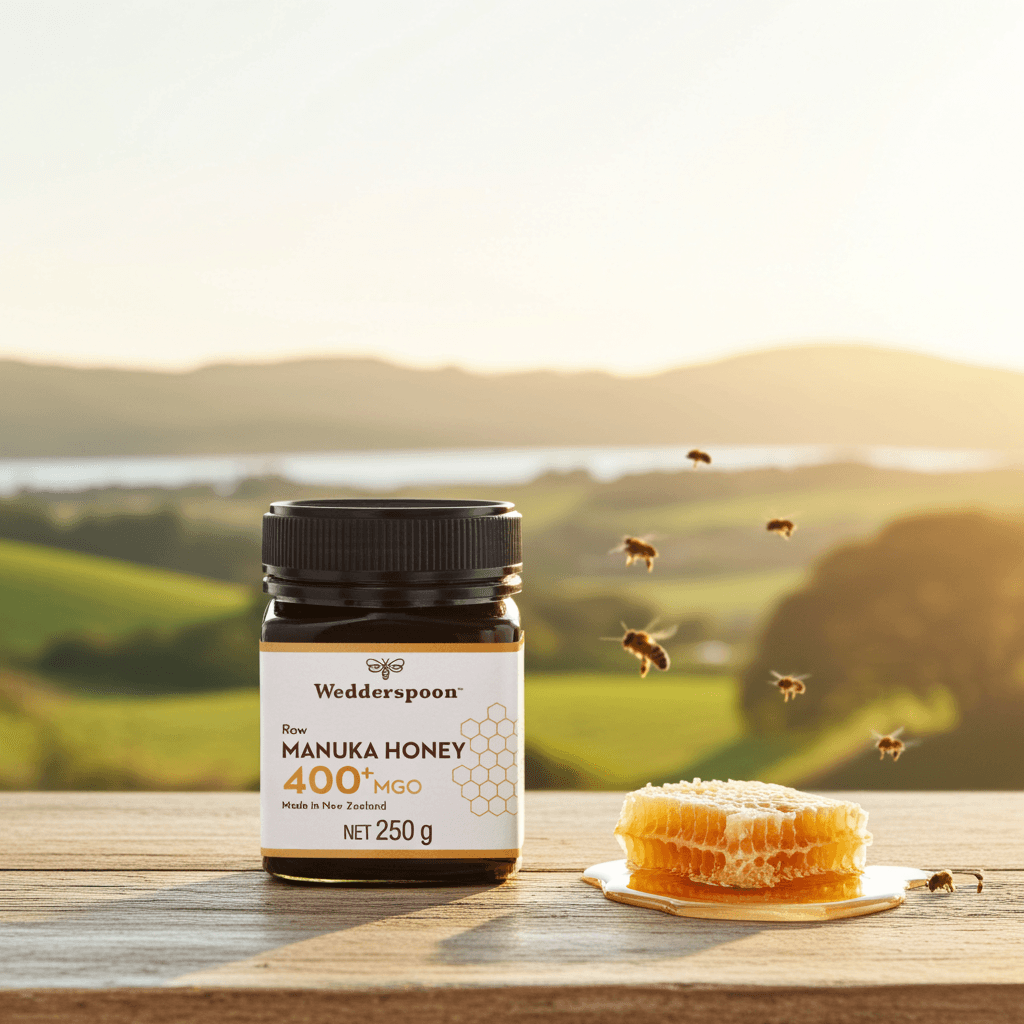 Wedderspoon Raw Manuka Honey 400 MGO – 250g