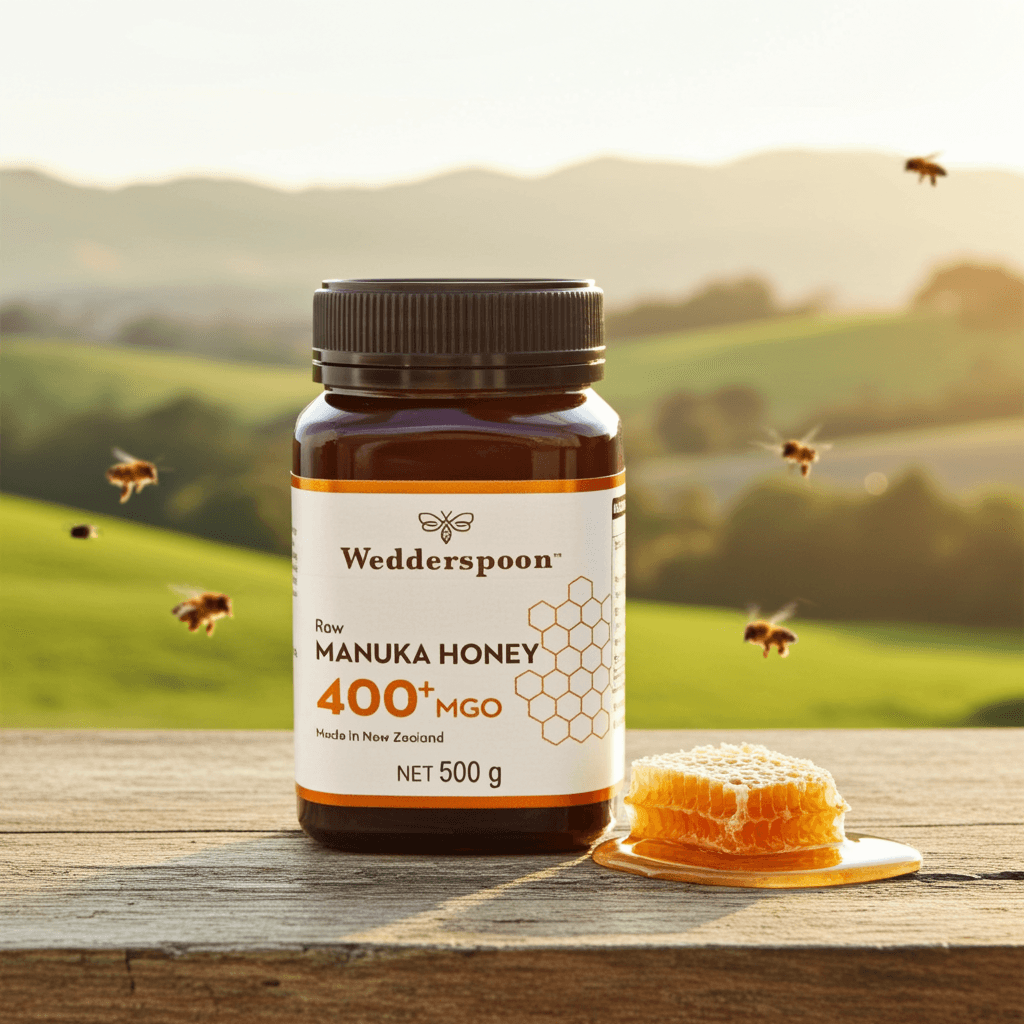 Wedderspoon Raw Manuka Honey 400 MGO – 500g
