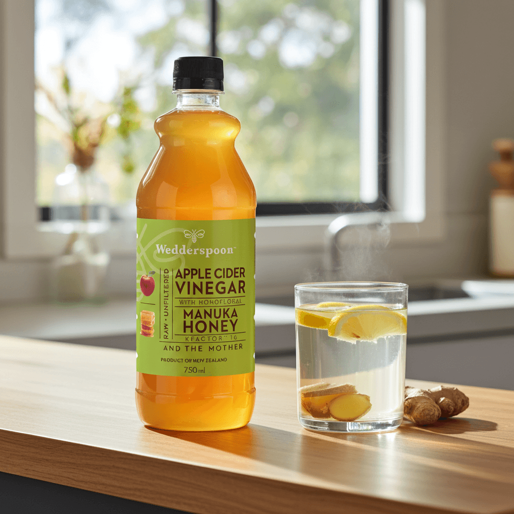 Wedderspoon Apple Cider Vinegar with Manuka Honey – 750ml