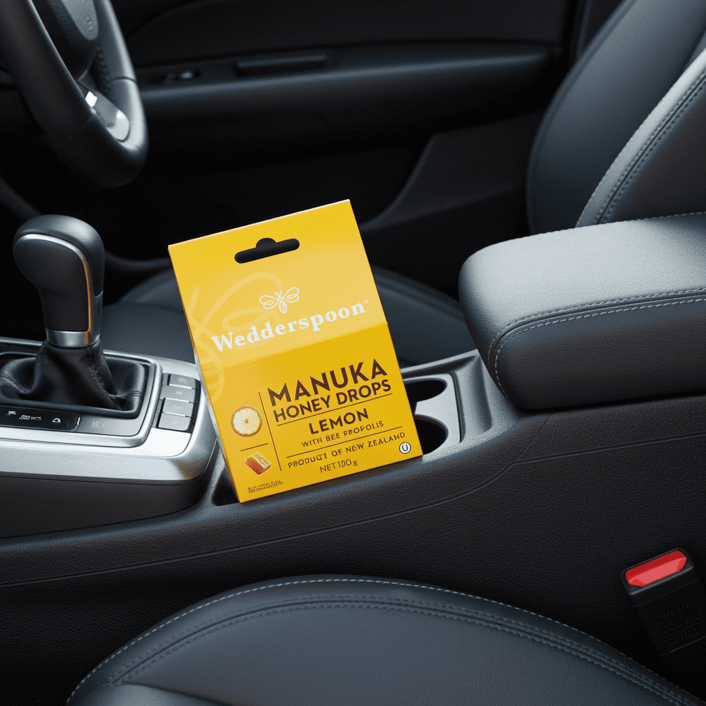 Wedderspoon Manuka Honey Drops – Lemon with Bee Propolis (20 Drops)