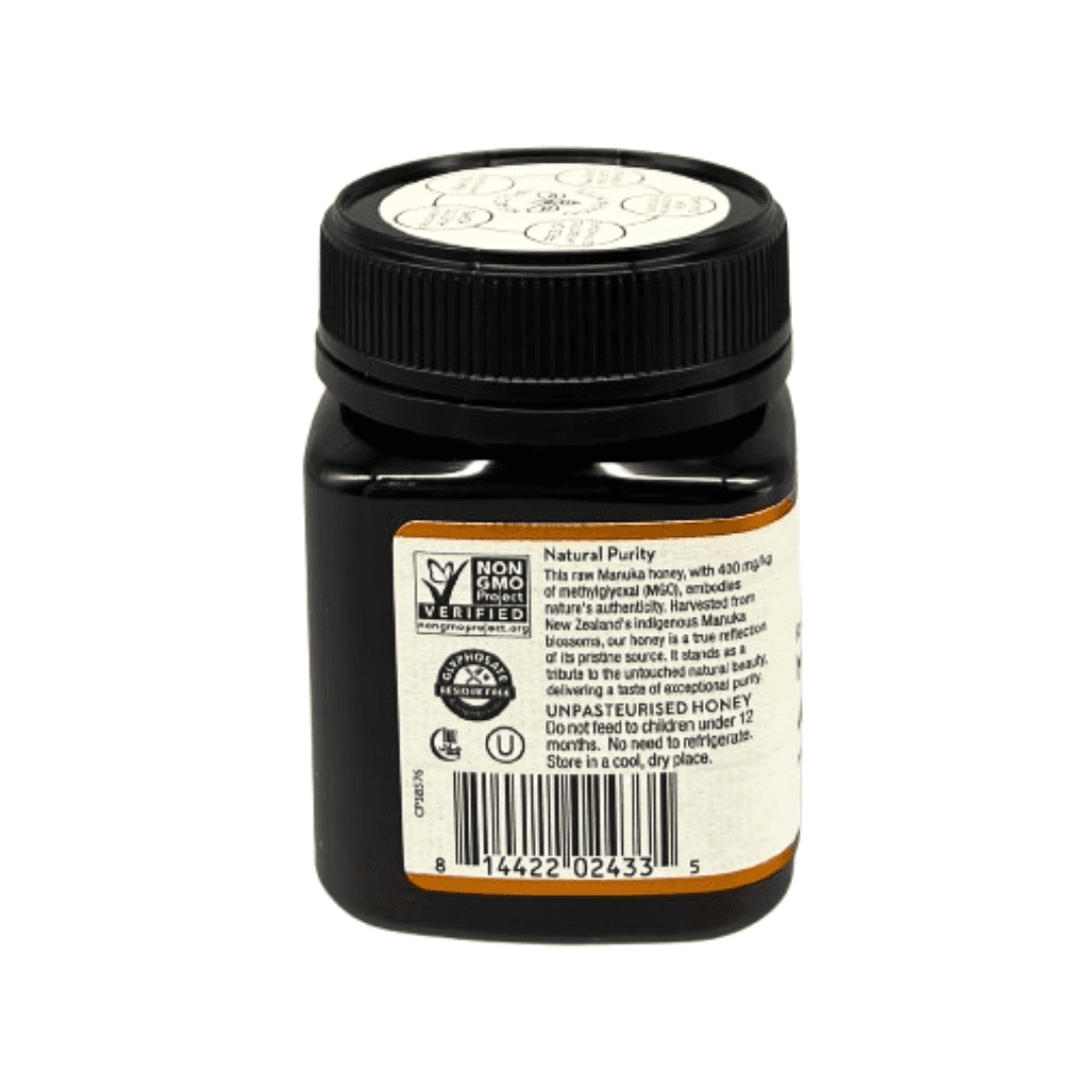 Wedderspoon Raw Manuka Honey 400 MGO – 250g