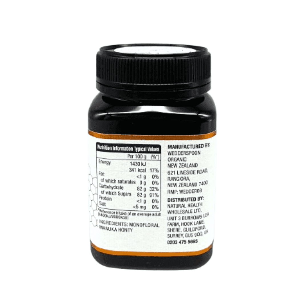 Wedderspoon Raw Manuka Honey 400 MGO – 500g