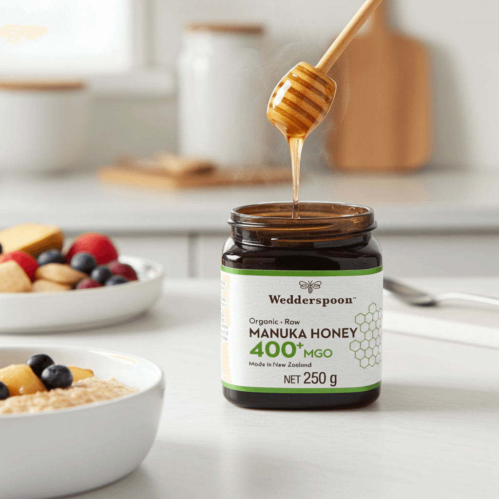 Wedderspoon Raw Organic Manuka Honey 400 MGO – 250g