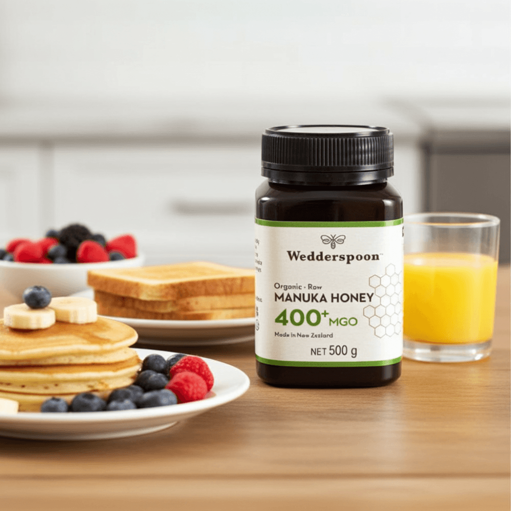 Wedderspoon Raw Organic Manuka Honey 400 MGO – 500g