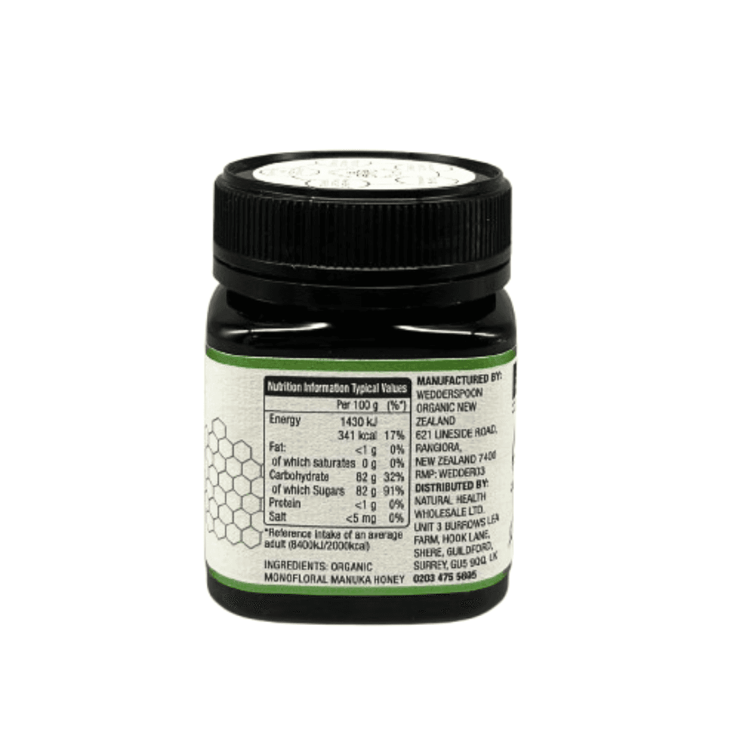 Wedderspoon Raw Organic Manuka Honey 400 MGO – 250g