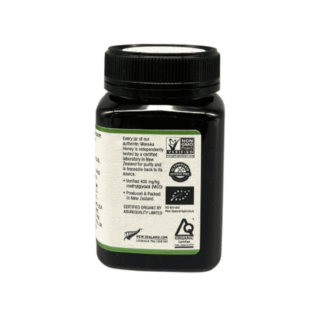 Wedderspoon Raw Organic Manuka Honey 400 MGO – 500g