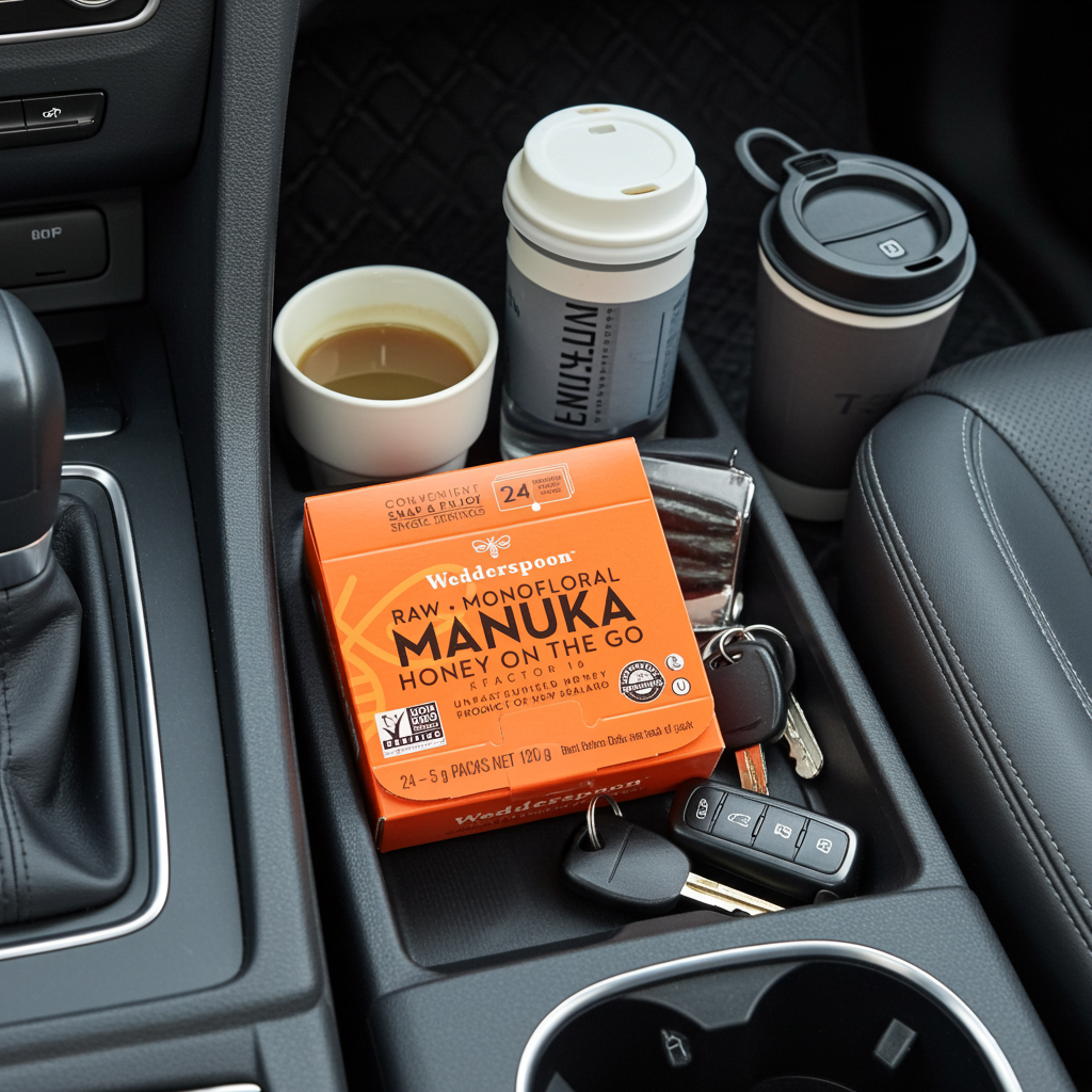 Wedderspoon Manuka Honey On The Go – KFactor 16+ Snap Packs (24 x 5g)