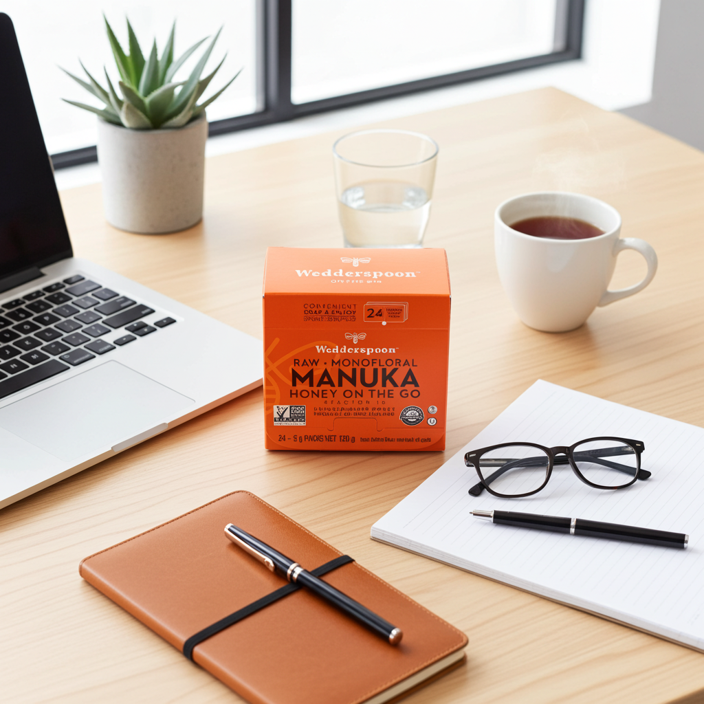 Wedderspoon Manuka Honey On The Go – KFactor 16+ Snap Packs (24 x 5g)
