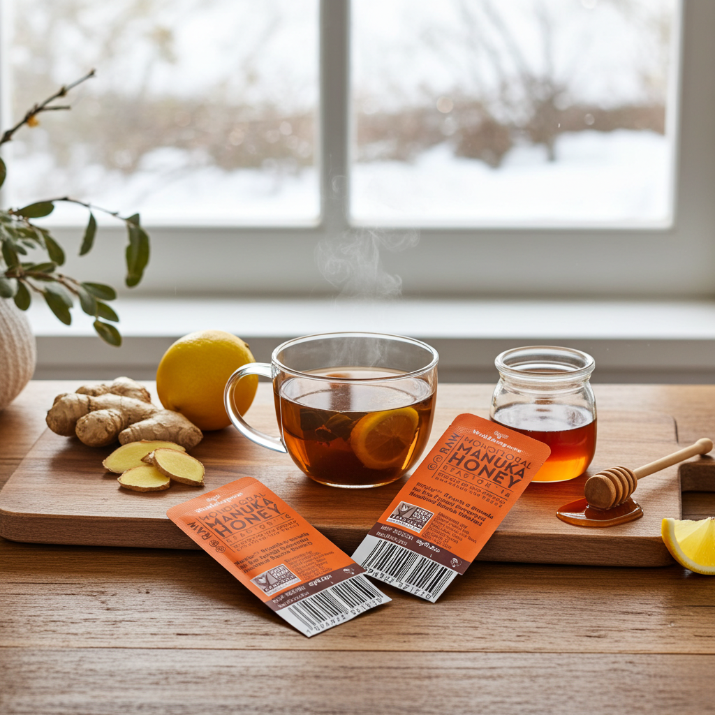 Wedderspoon Manuka Honey On The Go – KFactor 16+ Snap Packs (24 x 5g)