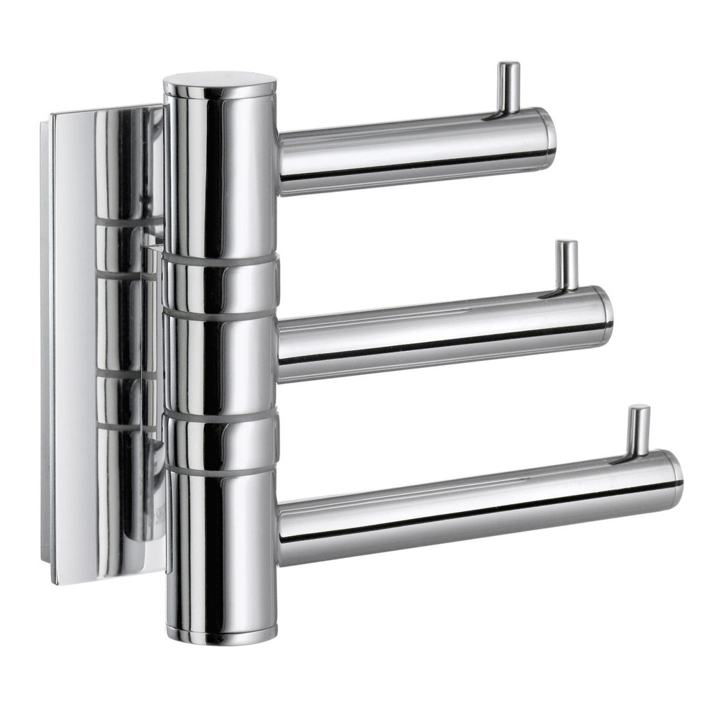 Smedbo Pool Triple Swing Hook ZK327 Polished Chrome
