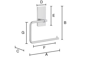 Smedbo Pool Toilet Roll Holder ZK341 Polished Chrome