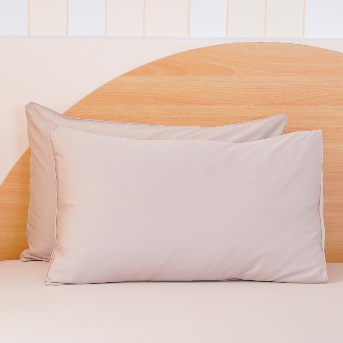 Ackly Bamboo - Beige Pillowcases Pair