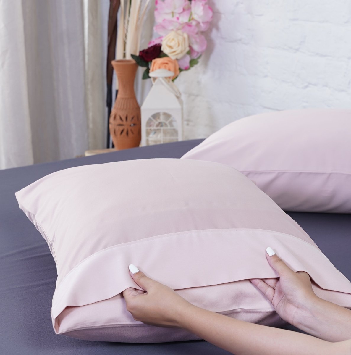 Ackly Bamboo - Blush Pink Pillowcases Pair