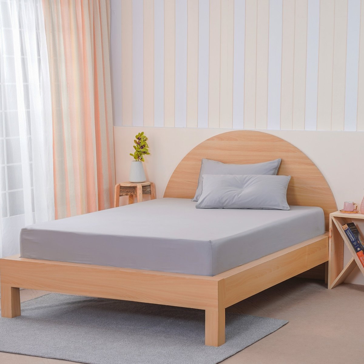 Ackly Bamboo - Dove Grey Fitted Sheet