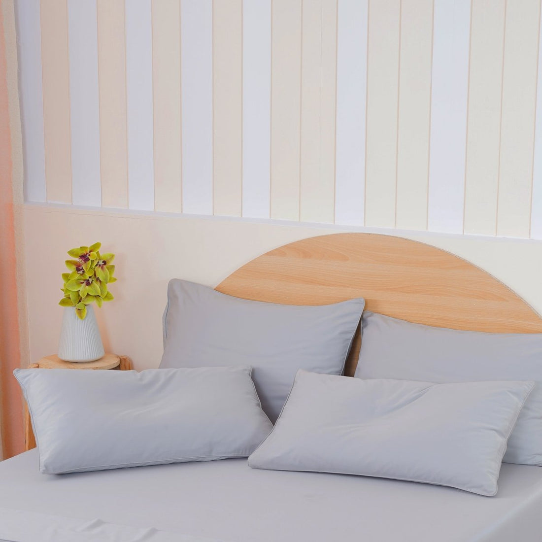 Ackly Bamboo - Dove Grey Pillowcases Pair