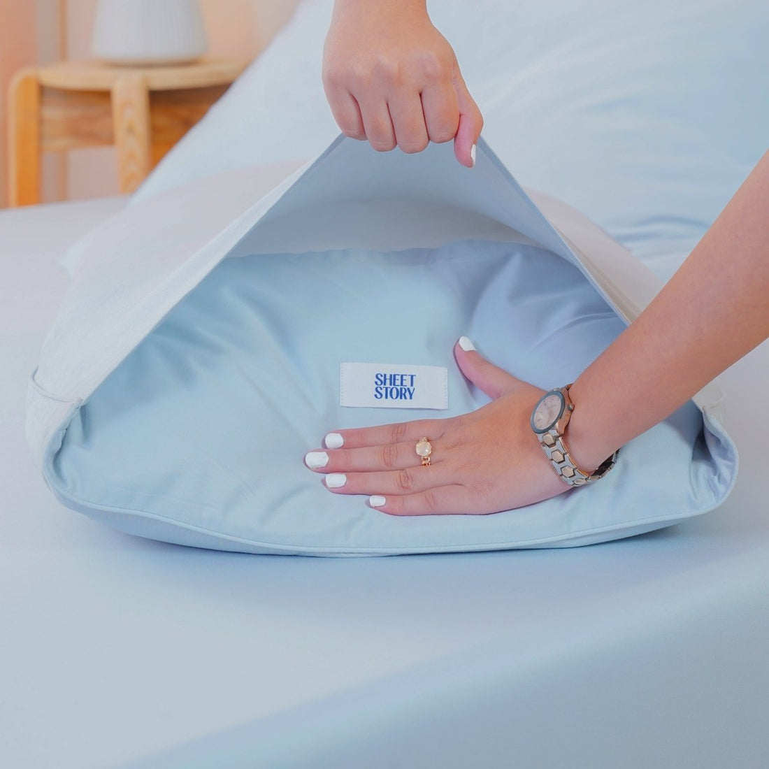 Ackly Bamboo - Sky Blue Pillowcases Pair